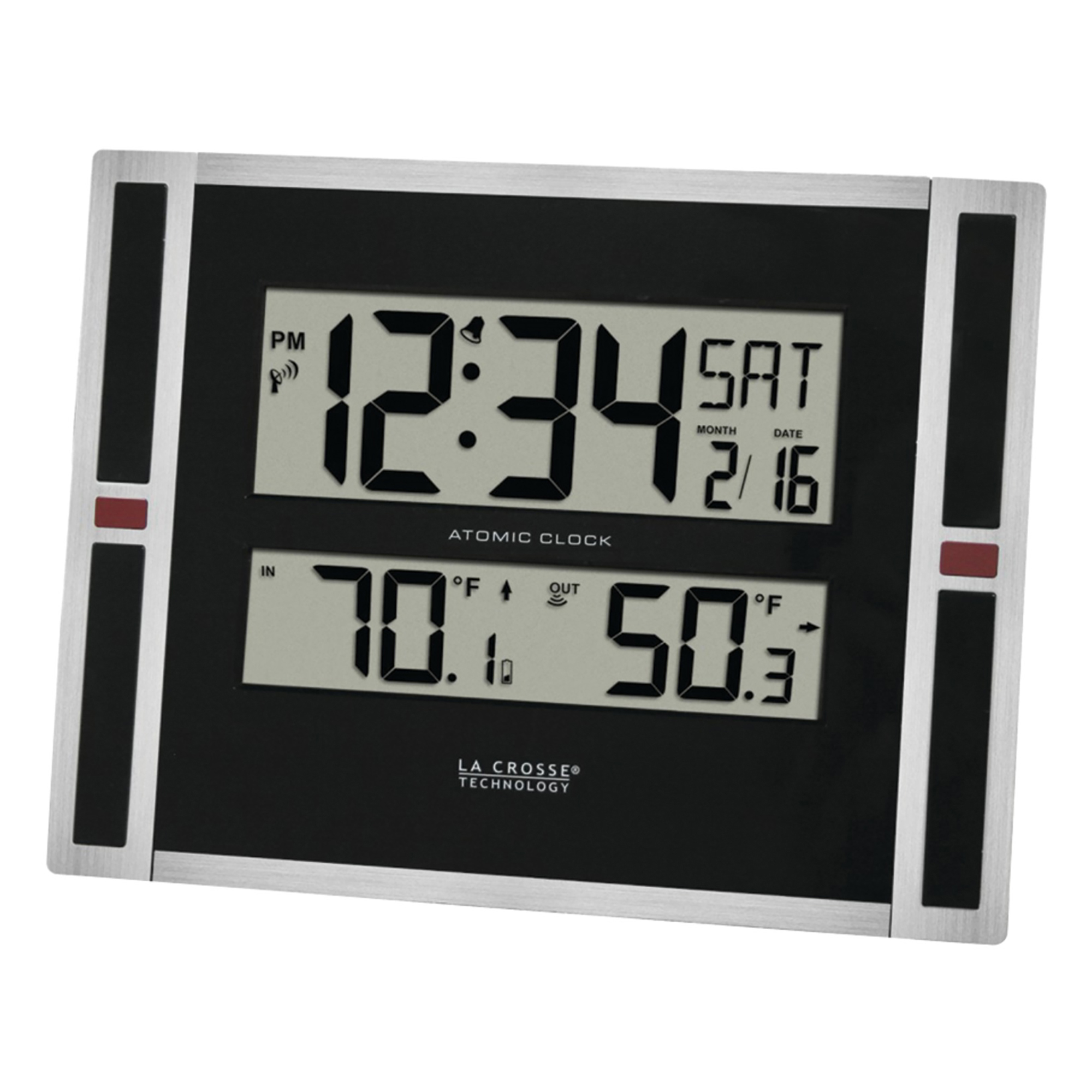 La Crosse Technology® Indoor/Outdoor Thermometer & Atomic Clock, 513-149